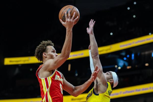 Hawks beat Pacers in Monday matinee for third straight victory